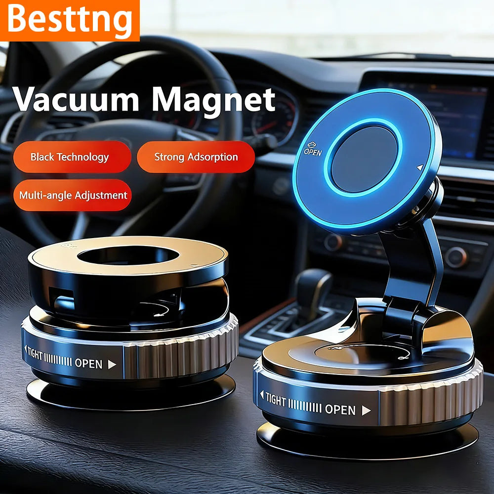 Magnetic Phone Holder | With Vacuum Suction Cup | 360° Adjustable | Stornfield