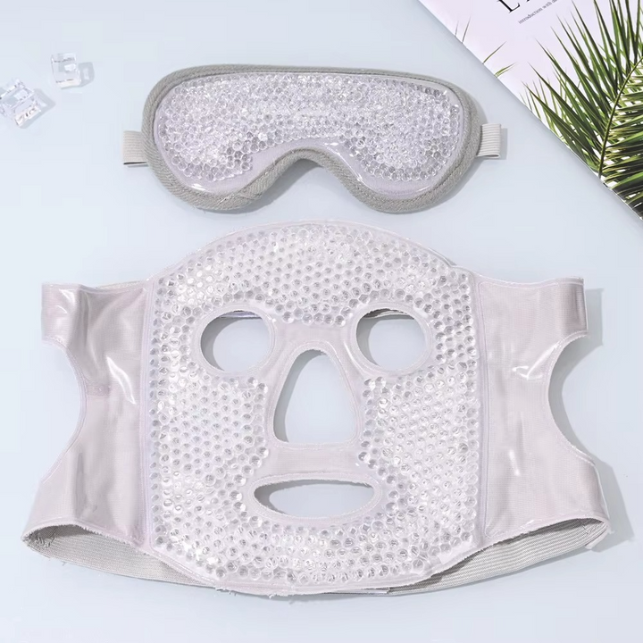 Stornfield | Cold and Hot Therapy Full Face Gel Bead Mask with Eye Compress
