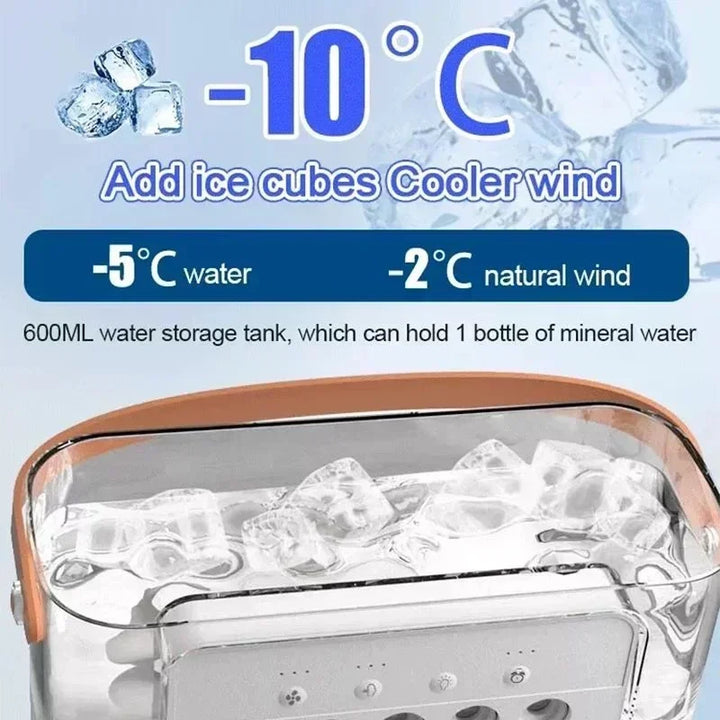 3 In 1 Fan AIr Conditioner Household Small Air Cooler LED Night Light Portable Humidifier Air Adjustment Fan Office Home Fan New | Stornfield