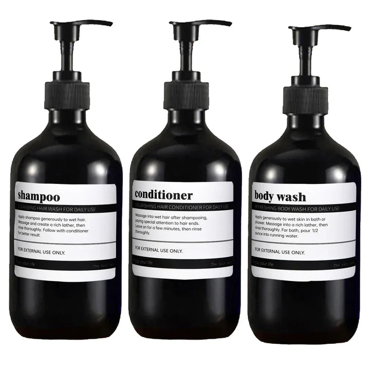 AmberLux 3-piece refillable dispenser set Stornfield