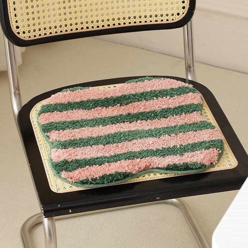 Stornfield | Striped Quilted Chair Cushion
