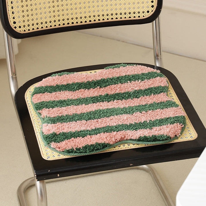 Stornfield | Striped Quilted Chair Cushion