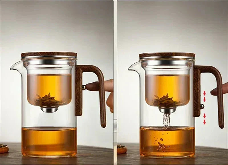 TheePuur Glassfera – Glass Teapot with loose filter for hot and cold tea | Stornfield