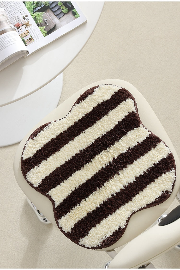 Stornfield | Striped Quilted Chair Cushion