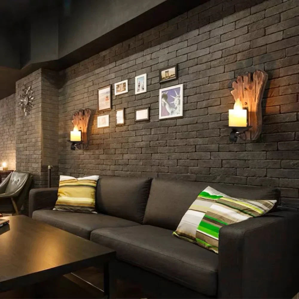 Stornfield | Retro Lantern Industrial Wall Lamp