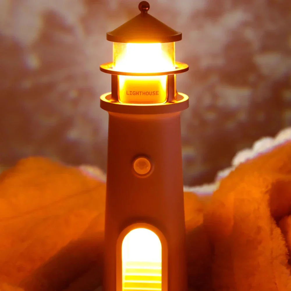 Moon Harbor Lighthouse Night Lamp | Stornfield