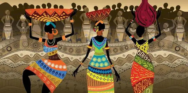 Stornfield | Plus Size Abstract African Woman Canvas Painting