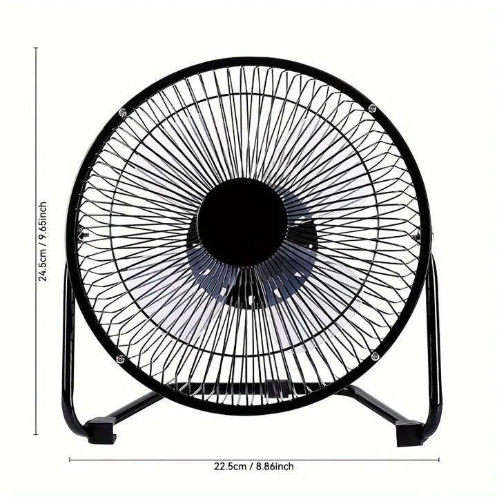 4/6/8 Inch Desktop Portable USB Electric Fan – 2-Speed Adjustable Mini Desk Fan with 4 Blades & 360° Rotation for Strong Airflow | Stornfield