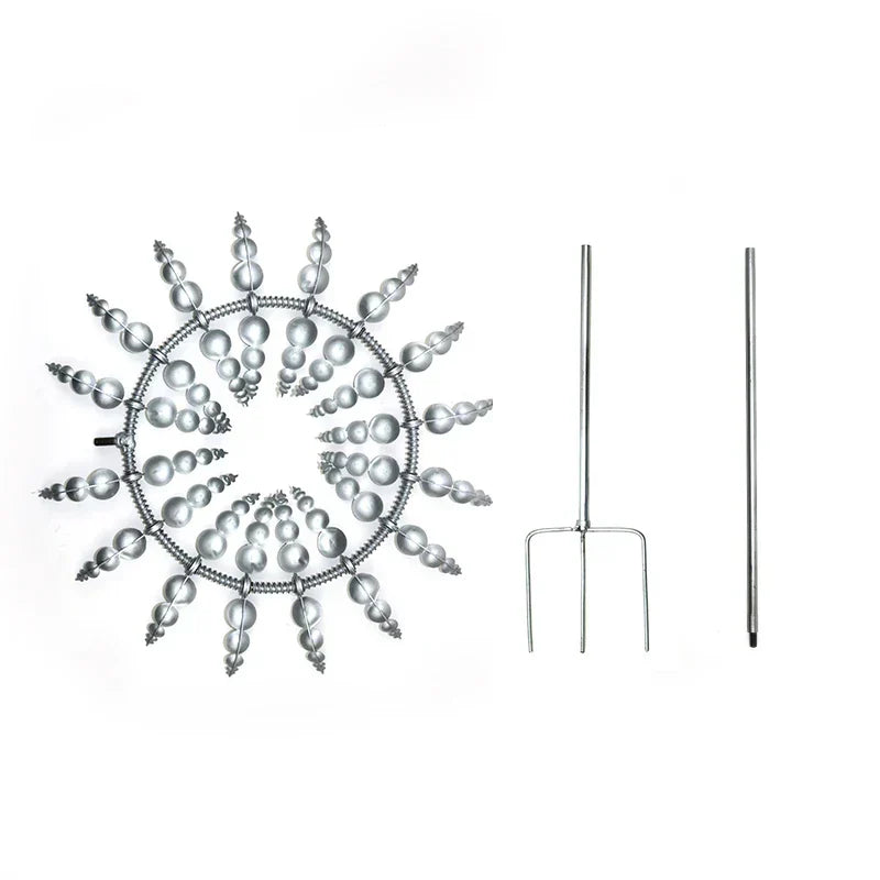Stornfield | Unique Solar-Powered Kinetic Metal Windmill Spinner - Magical Wind Collectors for Patio, Garden, Lawn Outdoor Decoration