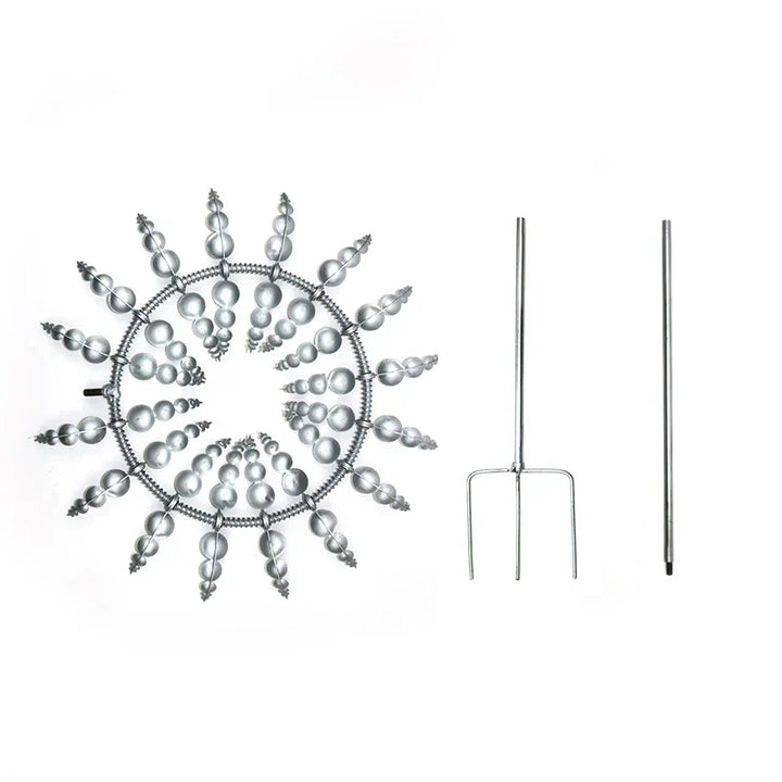 Stornfield | Unique Solar-Powered Kinetic Metal Windmill Spinner - Magical Wind Collectors for Patio, Garden, Lawn Outdoor Decoration