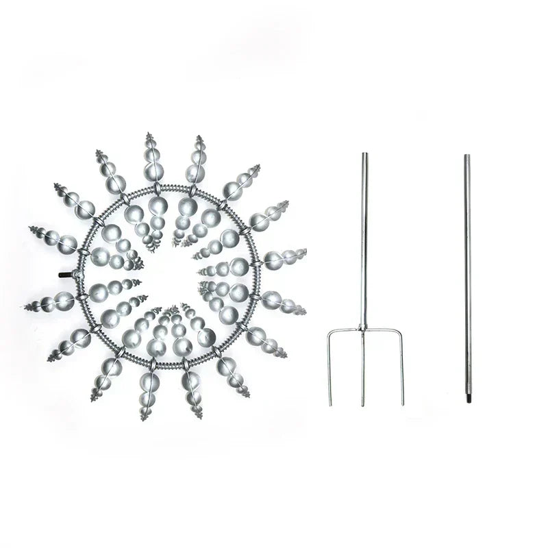 Stornfield | Unique Solar-Powered Kinetic Metal Windmill Spinner - Magical Wind Collectors for Patio, Garden, Lawn Outdoor Decoration
