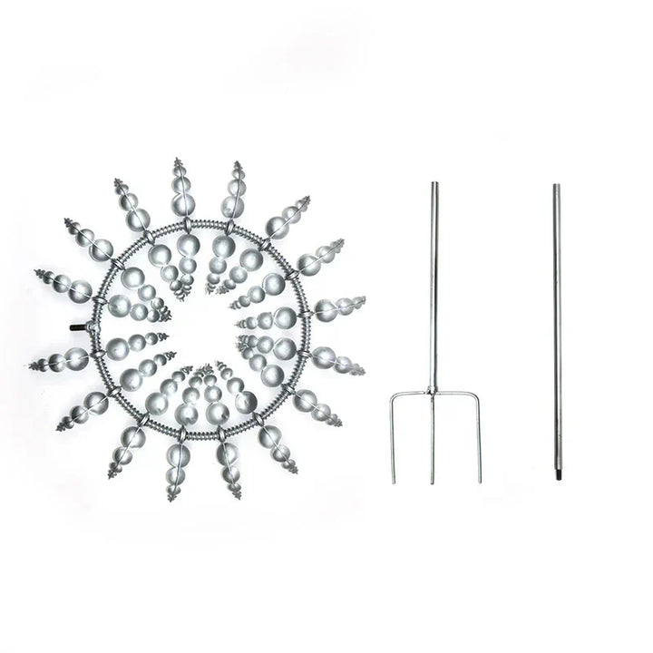 Stornfield | Unique Solar-Powered Kinetic Metal Windmill Spinner - Magical Wind Collectors for Patio, Garden, Lawn Outdoor Decoration