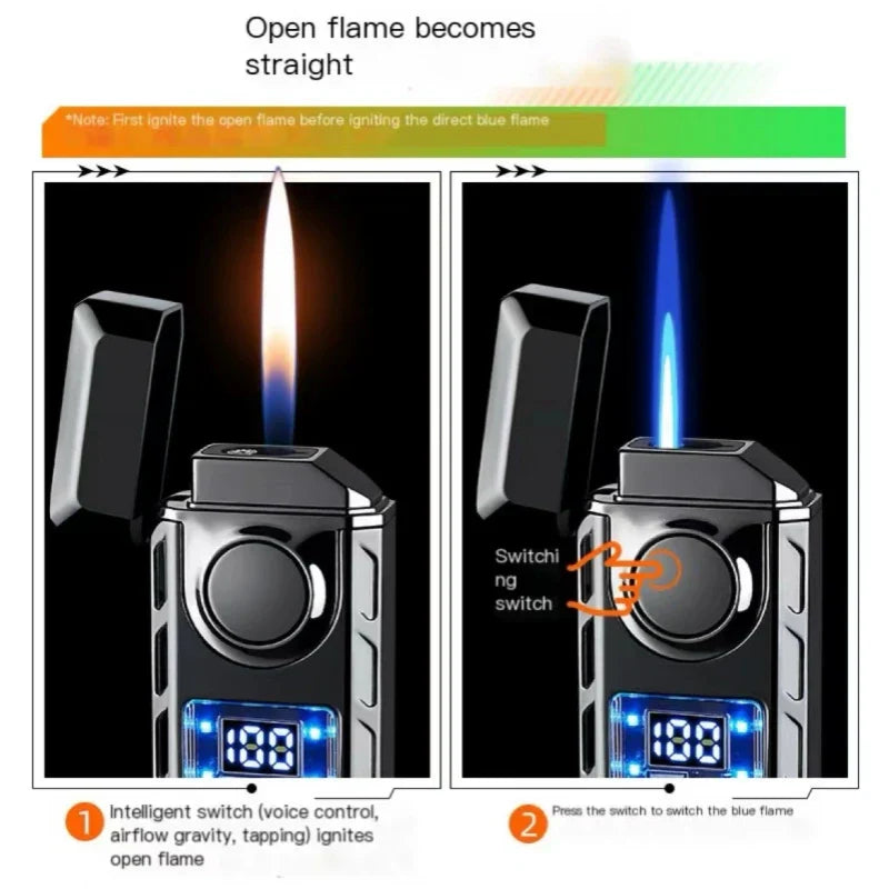 Voice Controlled USB Colorful Double Flame Lighter | Stornfield
