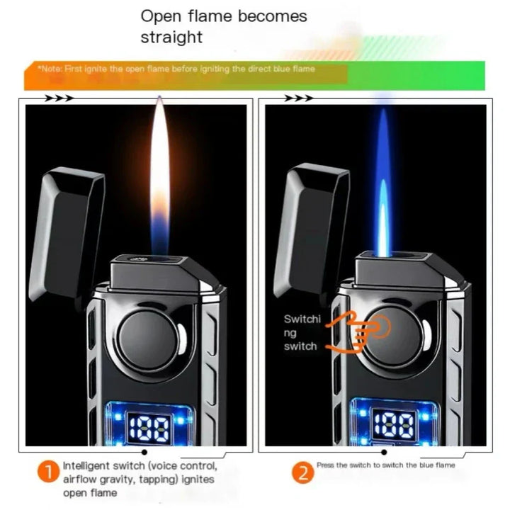 Voice Controlled USB Colorful Double Flame Lighter | Stornfield