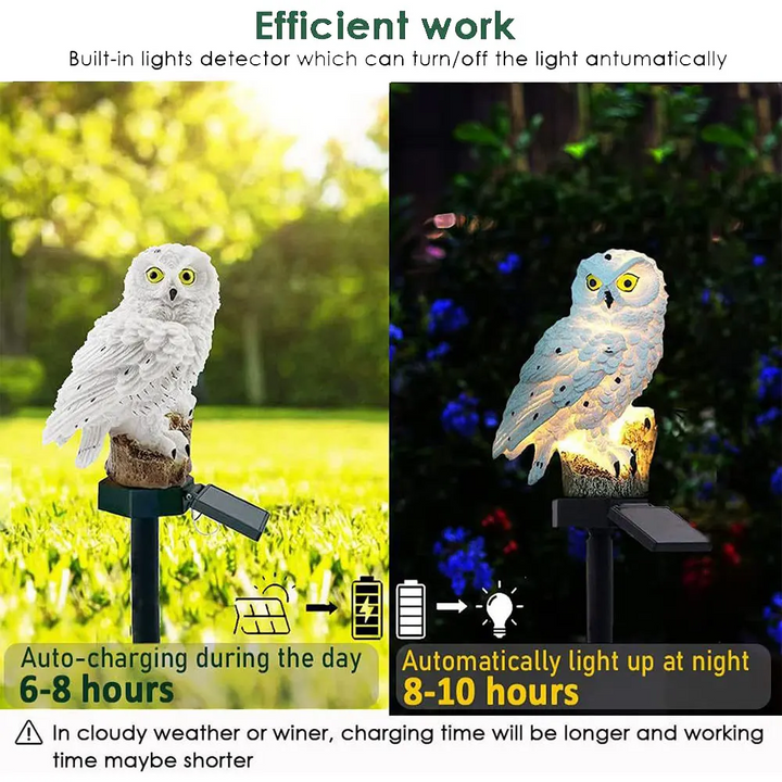 Eco-Friendly Solar Owl Garden Lights (2-Pack) | Stornfield