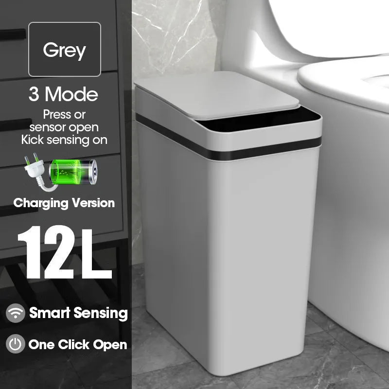 Waterproof Smart Wave Sensor Automatic Trash Can | Stonrfield