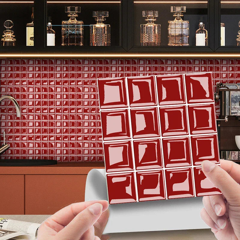 DecoMosaic 3D Mosaic Wall Tile Stickers Stornfield