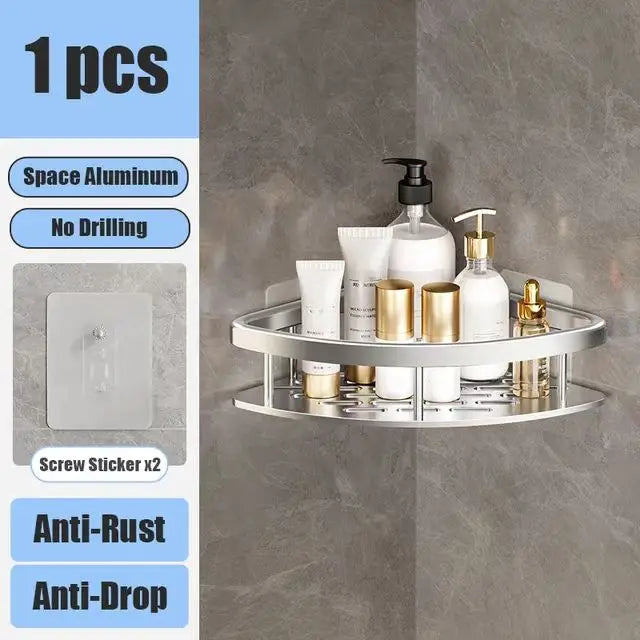 Shower shelf without drilling aluminum | Stornfield