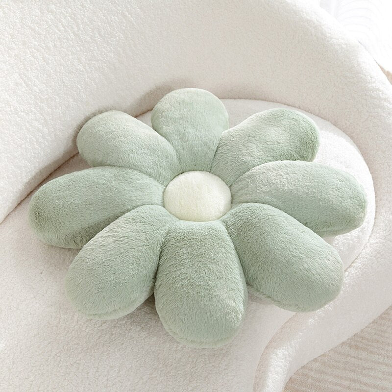 Fluffy Daisy Cushion - Pastel | Stornfield