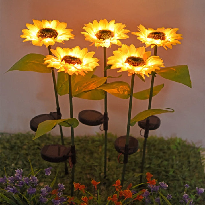Sunflower Waterproof Solar Led Garden Lights | Stornfield
