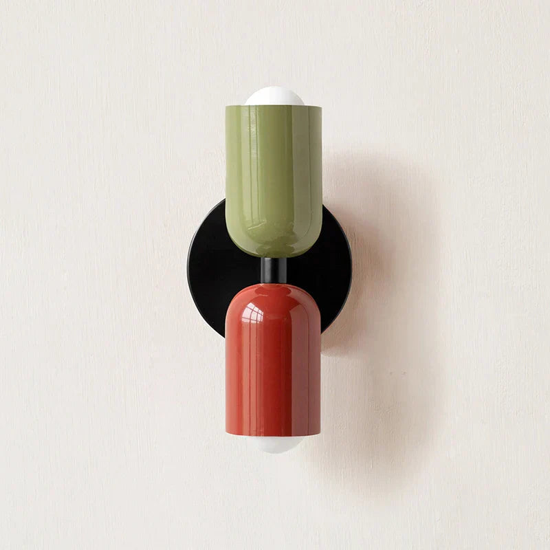 Stornfield | Double Head Wall Light Black Base