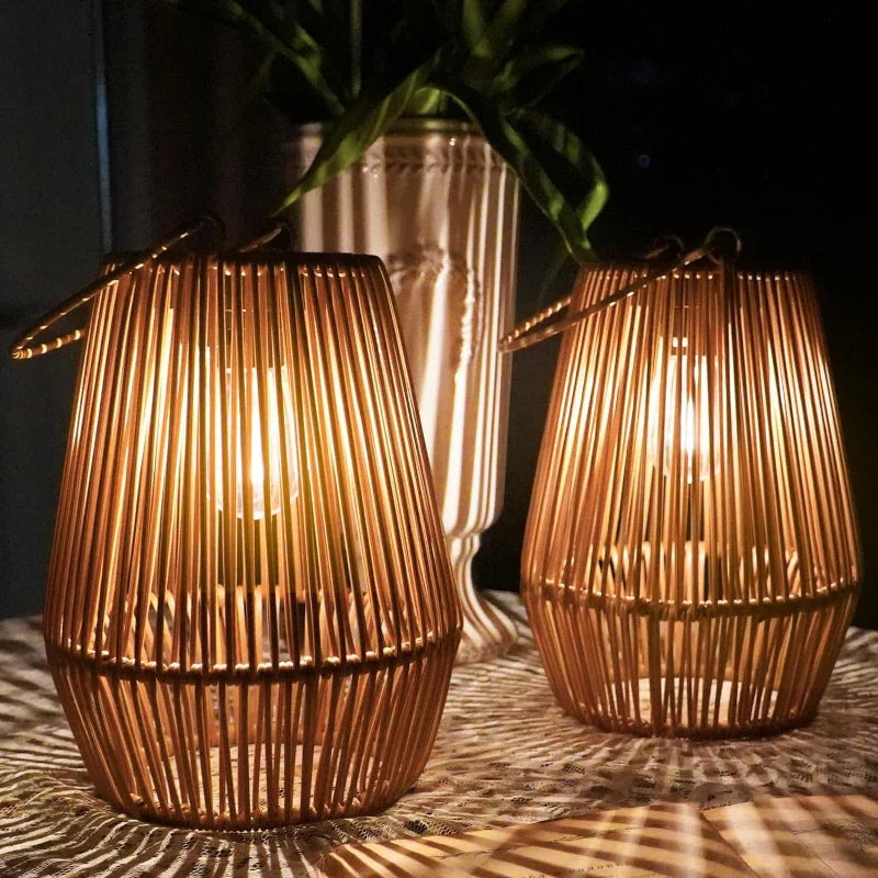 Stornfield | Solar Outdoor Hand-Woven Garden Lights | Waterproof Landscape Light for Villa & Patio Decoration - Alpho