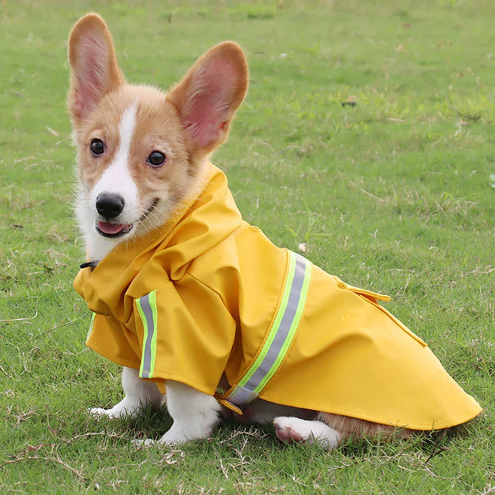 Waterproof Dog Raincoat with Hood & Reflectors Stornfield