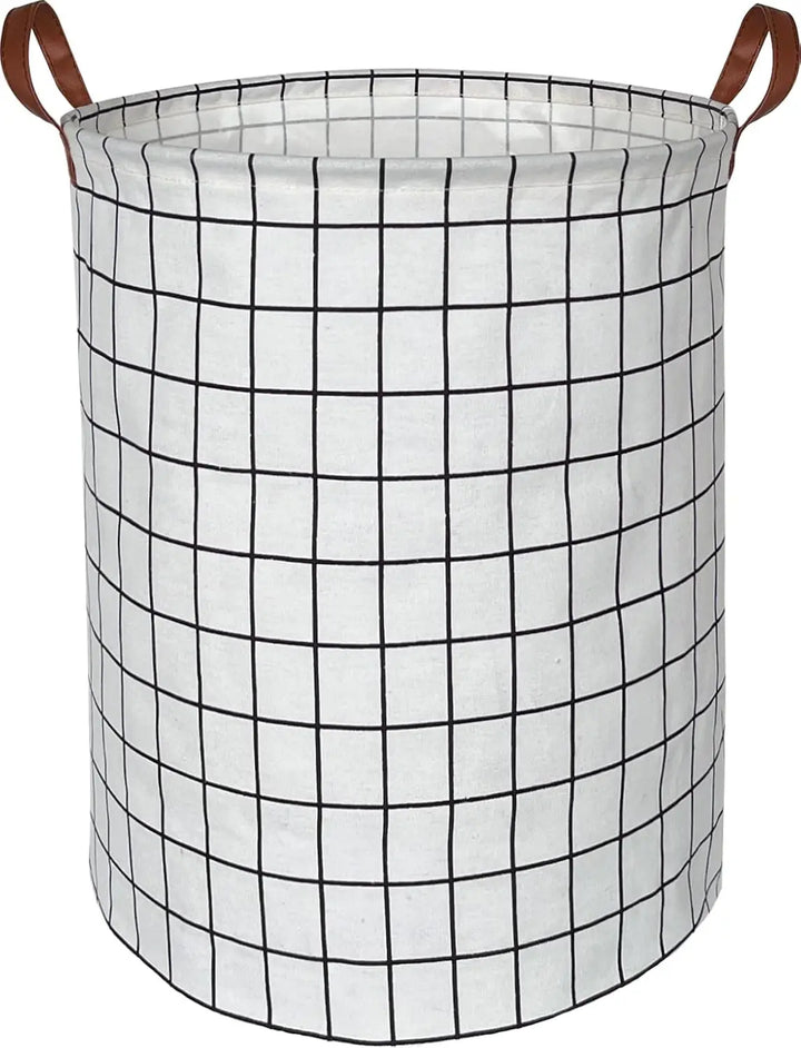 EcoStore Laundry Basket – Foldable Canvas & Linen Laundry Basket with Handles and Drawstring Stornfield