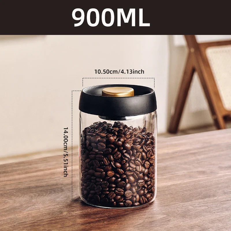Vacuum storage jar made of borosilicate glass | Stornfield