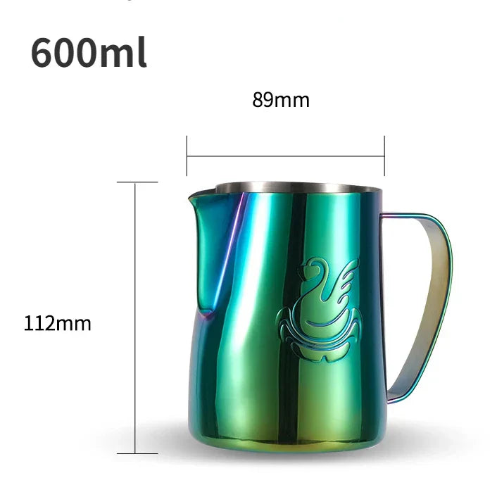 Stornfield | 600ml Stainless Steel French Press Milk Frother Cream Cup Elegant Swan Espresso Latte Art Tool