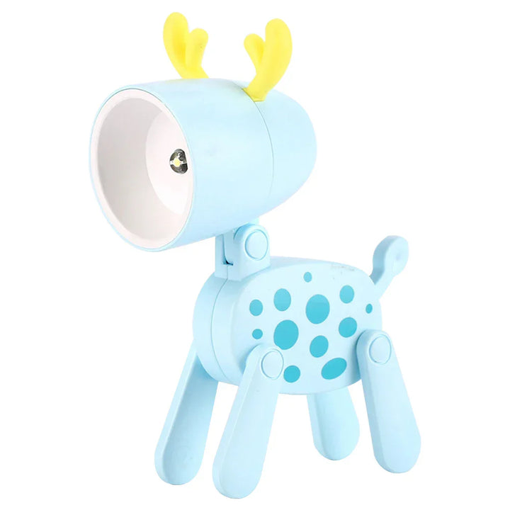 Stornfield | Cute LED Night Light - Mini Dog, Deer, Dinosaur Foldable Table Lamp for Children's Bedroom