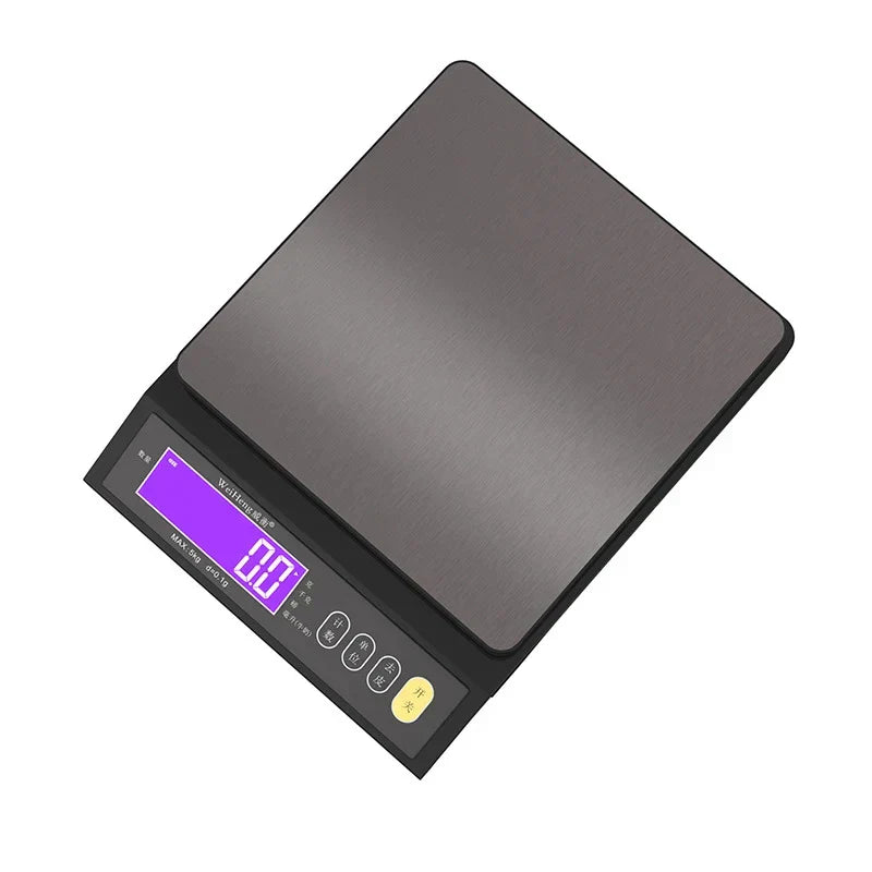 Stornfield | 5 kg/0.1 g and 10 kg/1 g digital electronic kitchen scale, LCD display, fully waterproof stainless steel weighing tool for baking