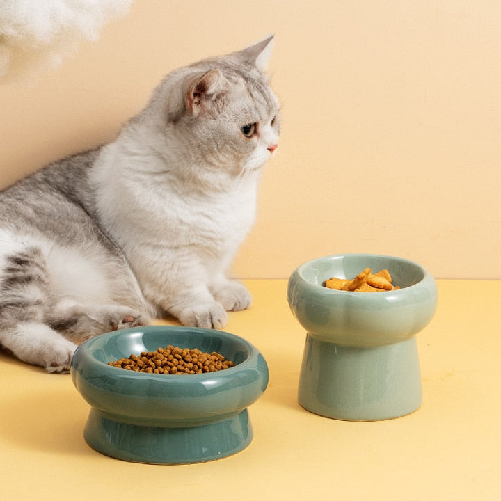 Stornfield | Luna Raised Ceramic Cat Bowls