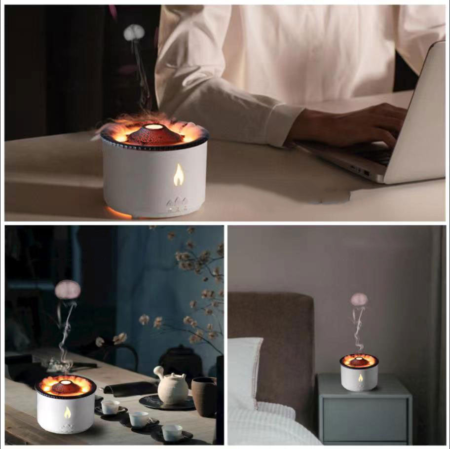 Volcanic Flame Air Humidifier Night Lamp | Stornfield