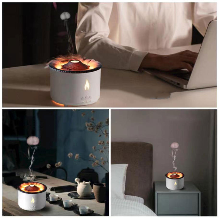 Volcanic Flame Air Humidifier Night Lamp | Stornfield