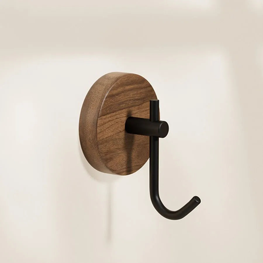 Walnut Wood Clothes Hanger – Black or White | Decorative & Practical Stornfield