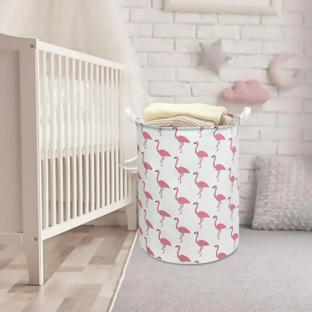 EcoStore Laundry Basket – Foldable Canvas & Linen Laundry Basket with Handles and Drawstring Stornfield