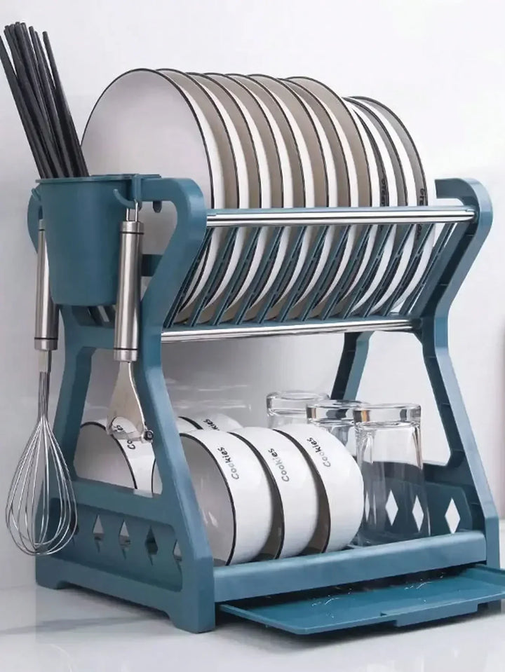 Foldable dish organizer – Practical draining rack for dishes, space-saving and easy to clean, perfect for modern kitchens and small spaces | Stornfield
