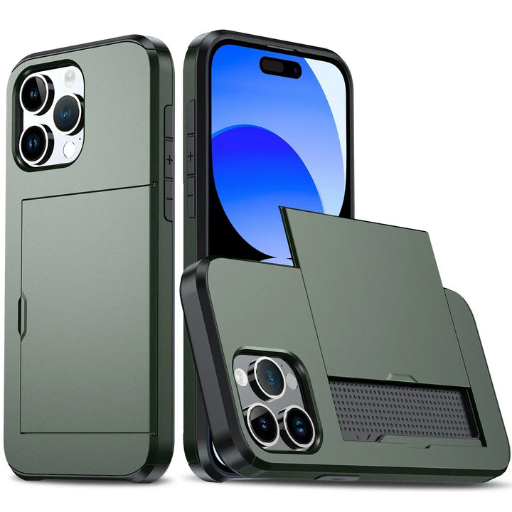 Stornfield | LuxShield iPhone Case with Card Holder | Slim Design | Card Storage | Protection & Style