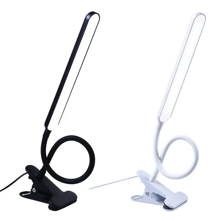 Stornfield | LED Clamp Light LumaFlex | 3 Light Colors & 10 Brightness Levels | USB Operation | Flexible Gooseneck | Eye-Friendly & Dimmable