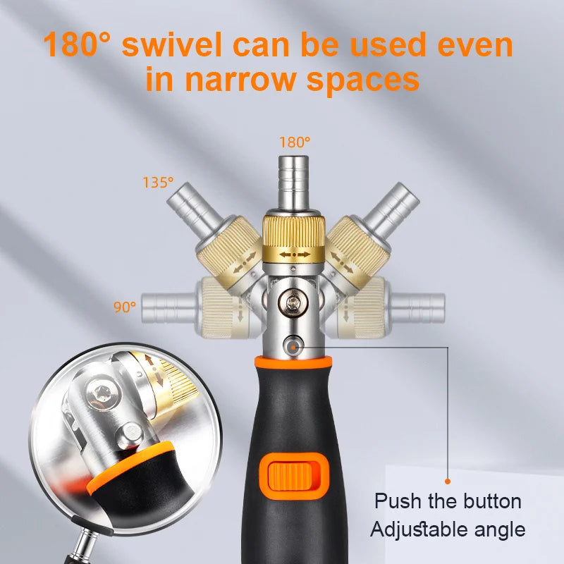 The versatile 180° ratcheting screwdriver | For any task | Stornfield