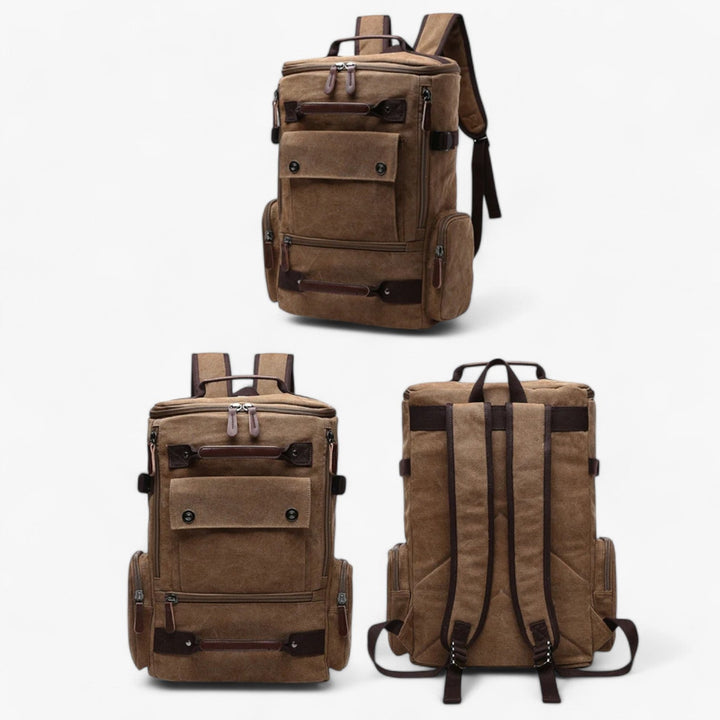 Stornfield | Vintage Canvas Backpack – Stylish & Functional with Laptop Compartment for Everyday & Adventure