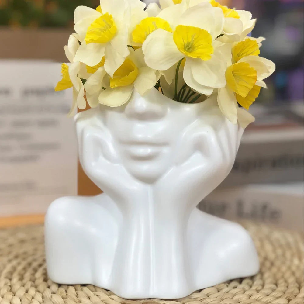 Cheerful Lucky Flower Pot Sculpture | Stornfield