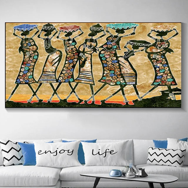 Stornfield | Plus Size Abstract African Woman Canvas Painting