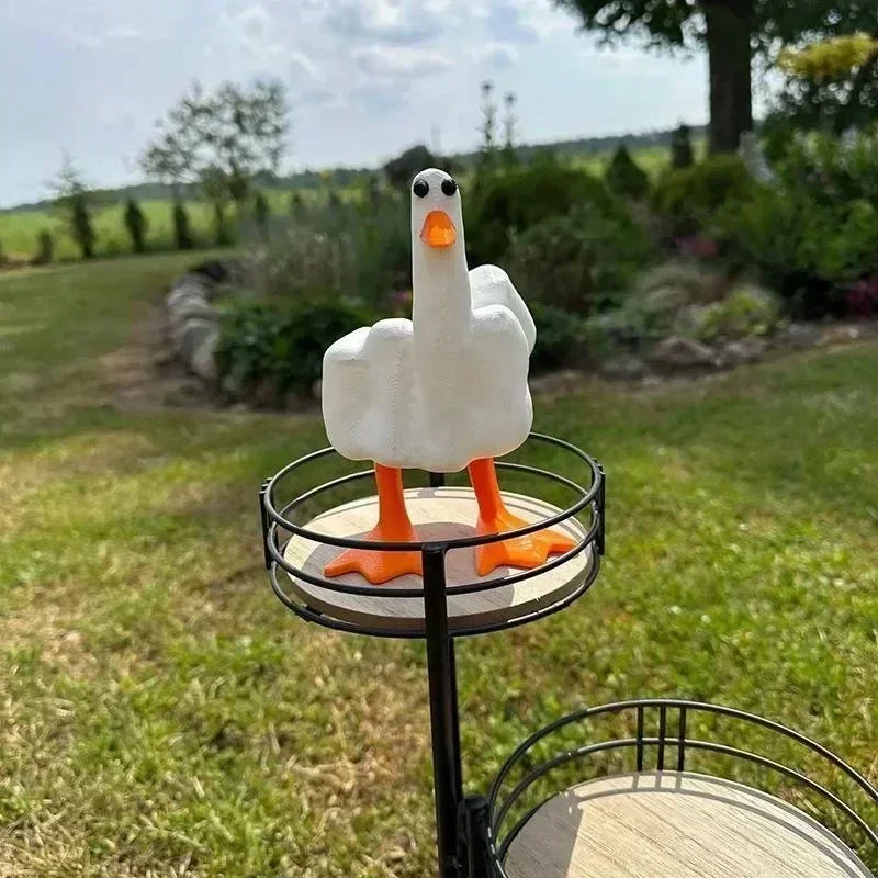 Middle Finger Resin Duck Decor | Stornfield