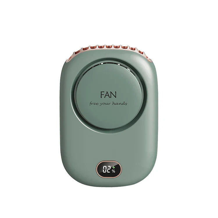 New Portable Hanging Neck Fan: Mini Cooling Waist Fans, Rechargeable Bladeless Fans - Up to 12 Hours Outdoor Use, 2000mAh | Stornfield