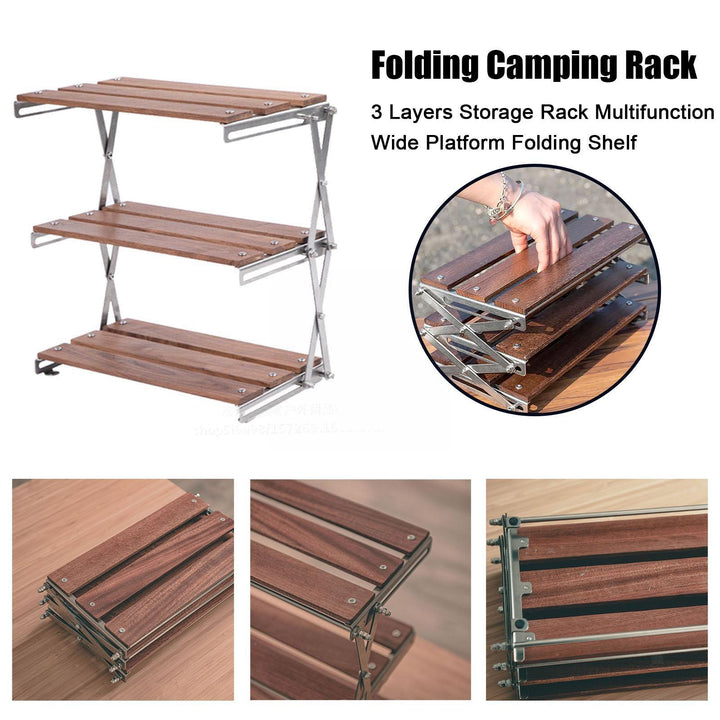 3-Layer Compact FoldaStornfielde Storage Rack | Stornfield