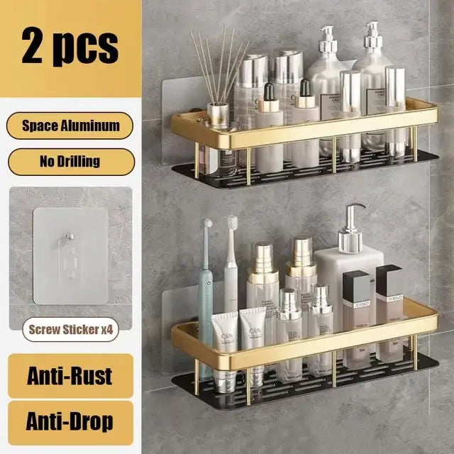 Shower shelf without drilling aluminum | Stornfield