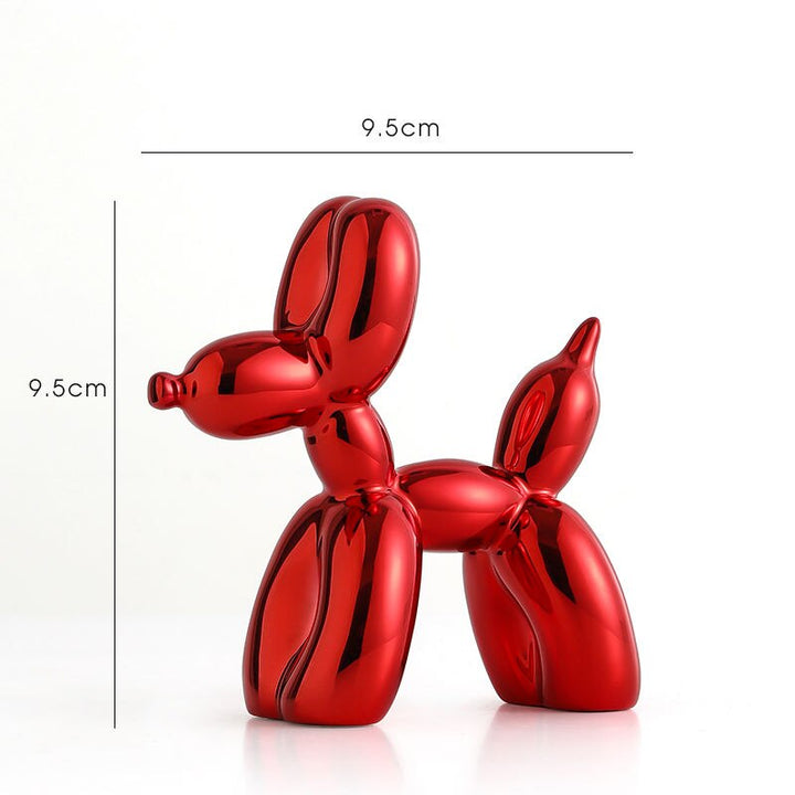 Stornfield | Balloon Dog Sculpture, Balloon Art Statue, Miniature Collectible Figurine, Home Decor, Resin Figurine, Desk Accessories, Room Decor