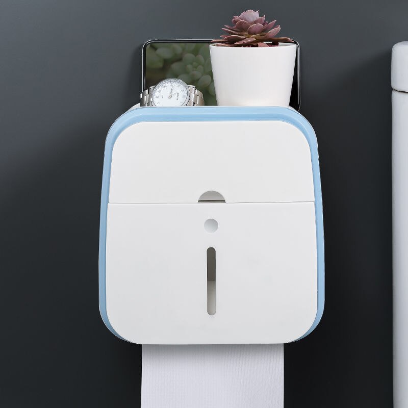 Wall-Mounted Bathroom Organizer Tissue Box Holder | Stornfield